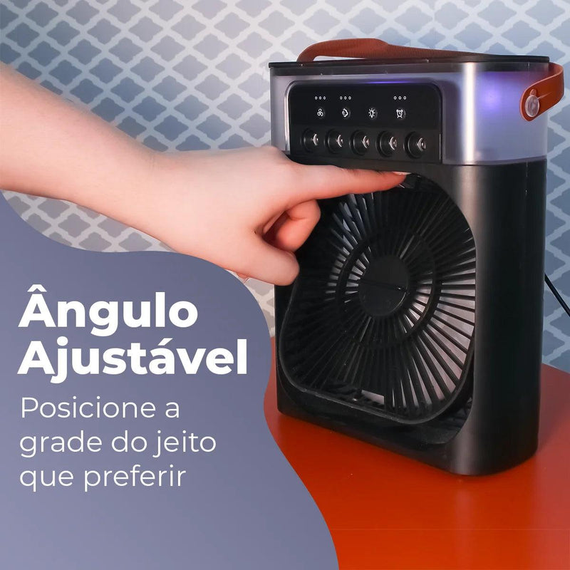 Mini Ventilador e Umidificador USB com Purificador