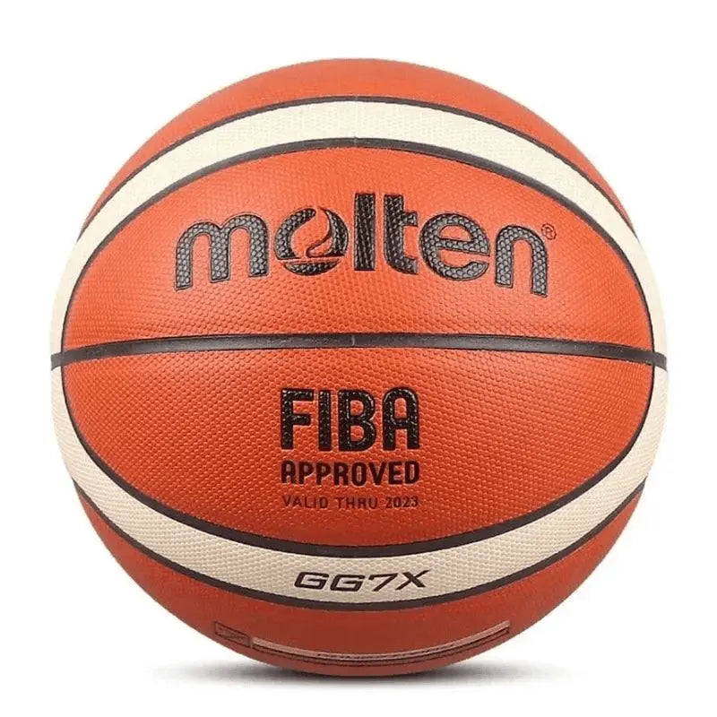 Bola de Basquete Molten Oficial - Tamanhos 7/6/5 para Jogo e Treino