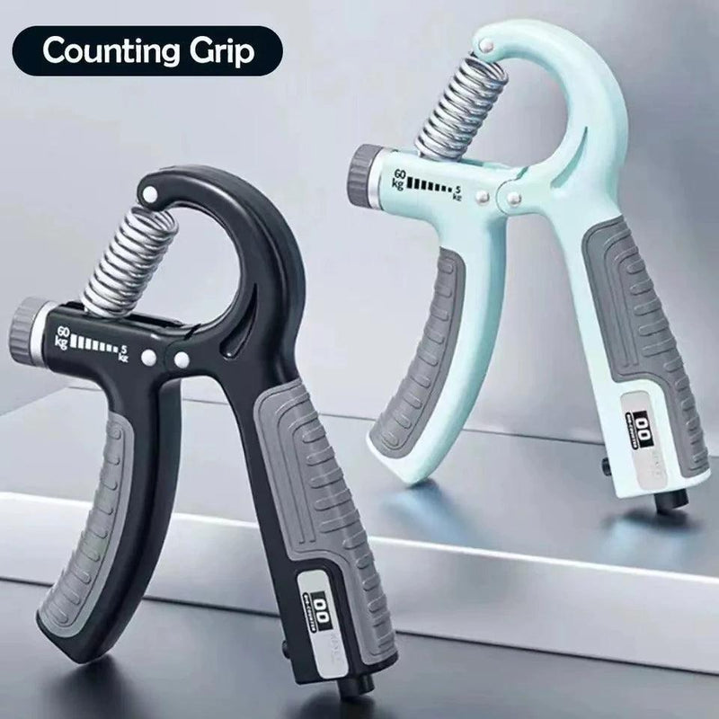 Hand Grip Ajustável 5-60kg com Contador - Exercitador de Mãos, Punhos e Antebraços