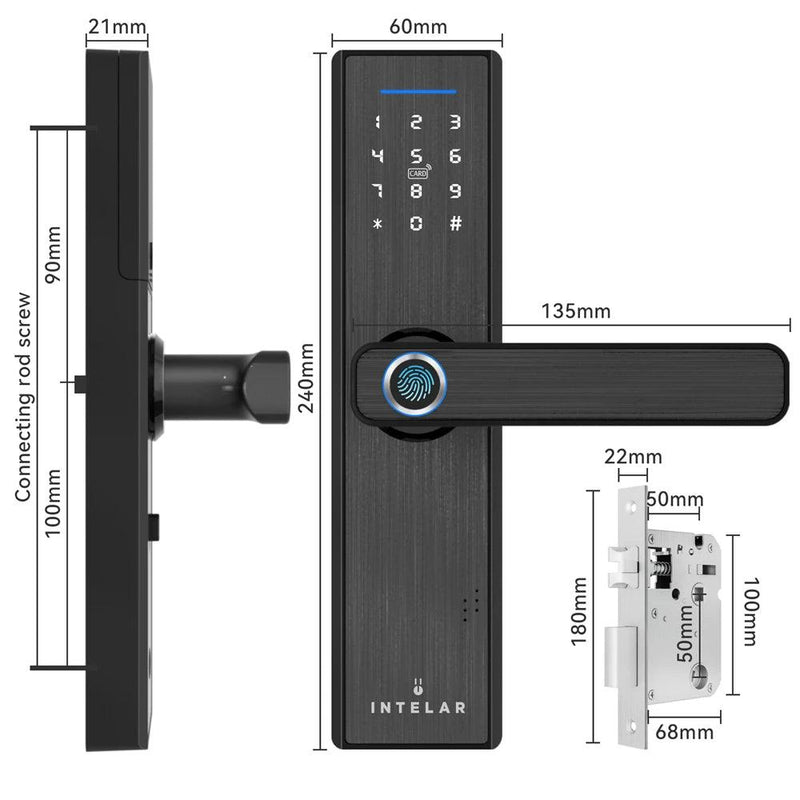 Fechadura Digital Intelar X1 - Abertura Remota e Biometria